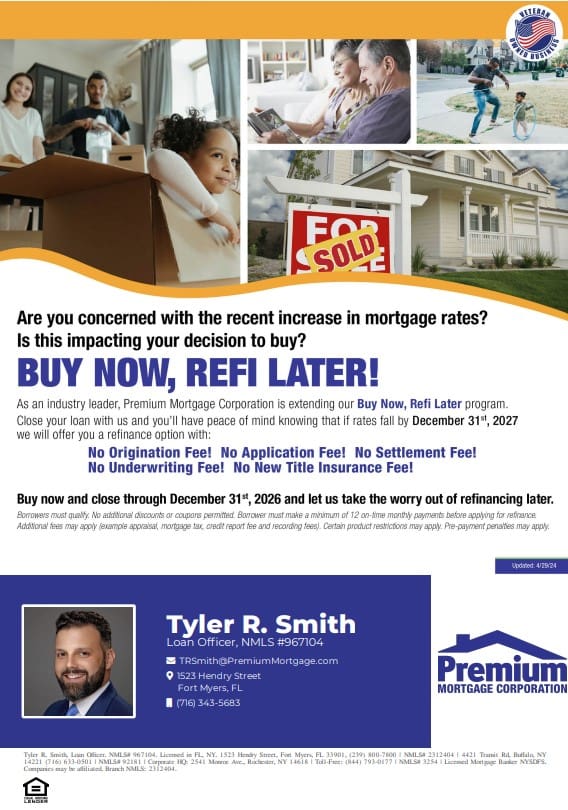 A flyer for a mortgage refinance