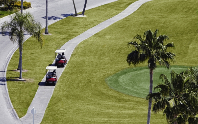 Carts on a Golf Course